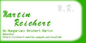 martin reichert business card